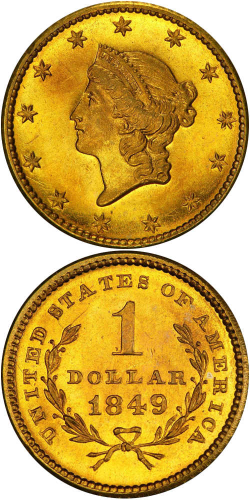 Type 1, Liberty Head Gold Dollar