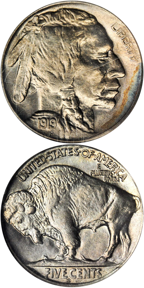 Type 2, FIVE CENTS Recessed