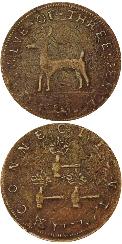 1737 Threepence Higley Copper