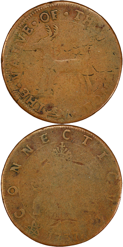 1737 Threepence Higley Copper