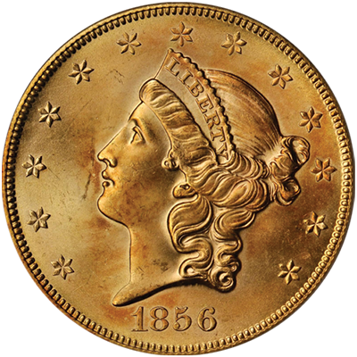1856-S Liberty Head Double Eagle