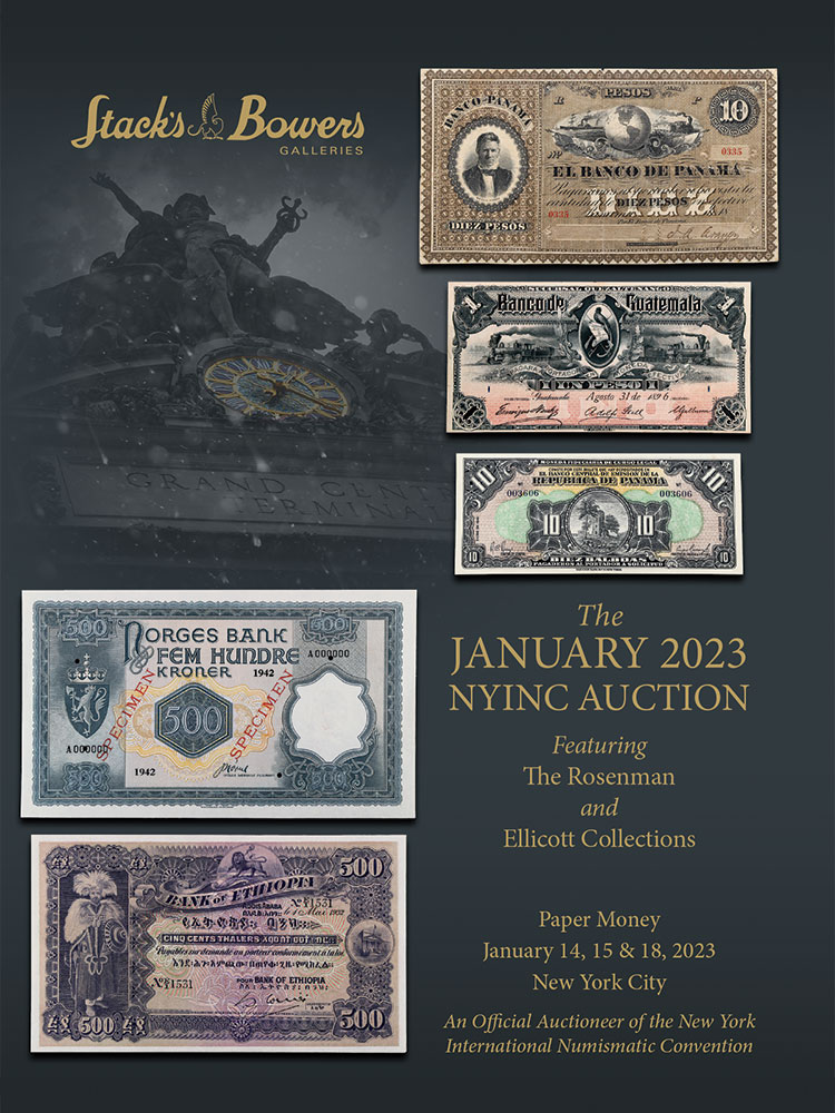 January 2023 NYINC Auction - World Paper Money