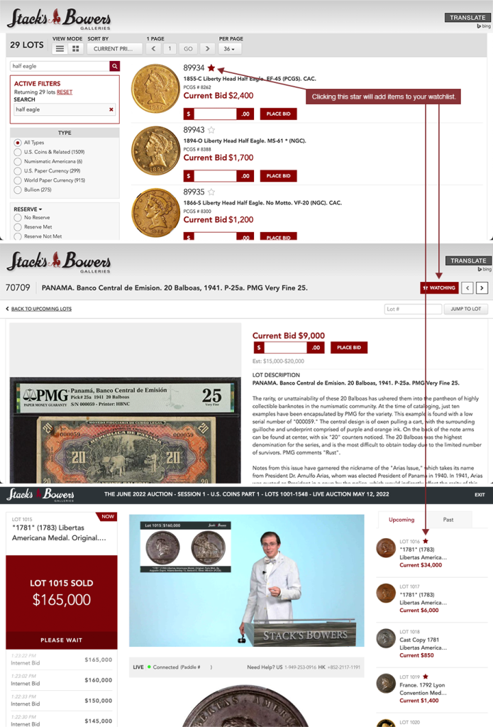 Online Auction Catalogs | Rare Coin Auctioneers