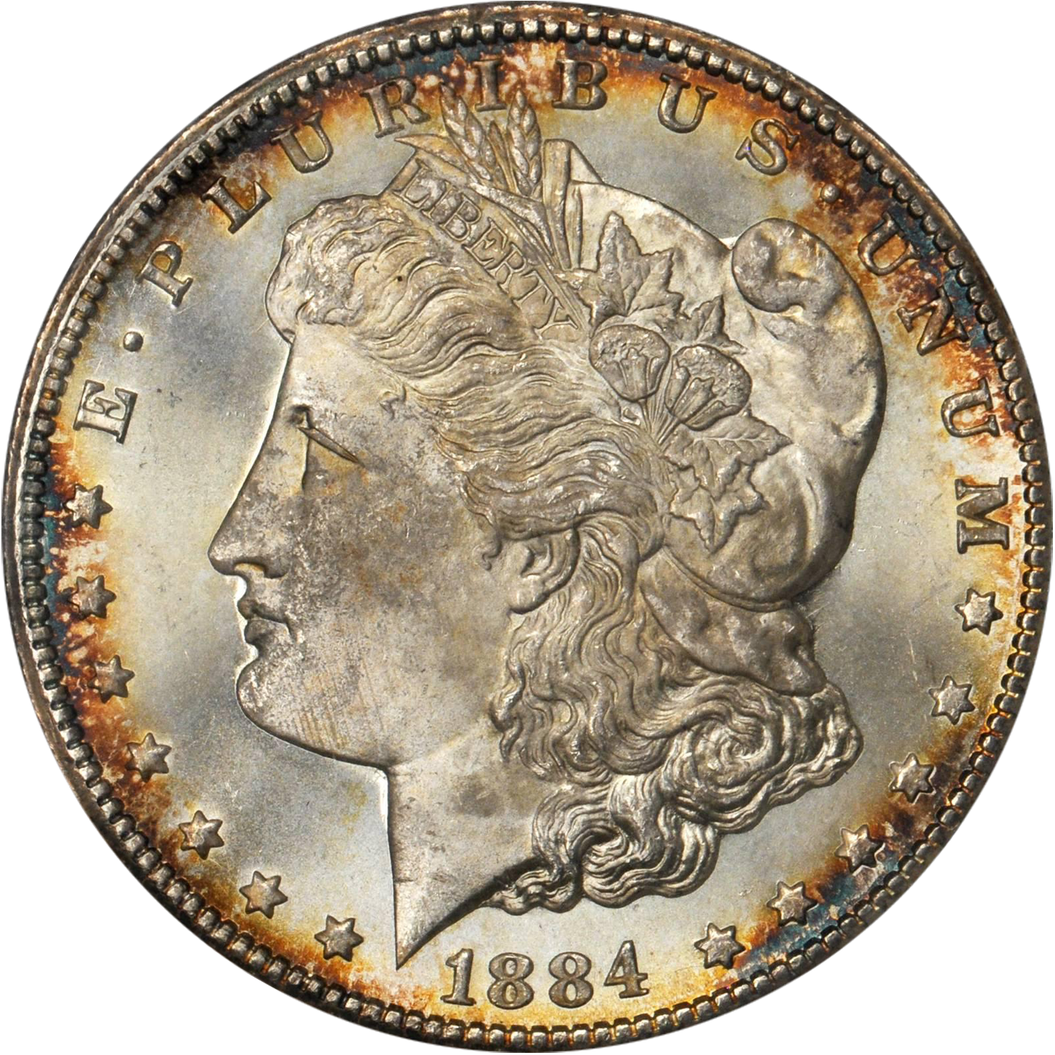 1884 carson city morgan silver dollar