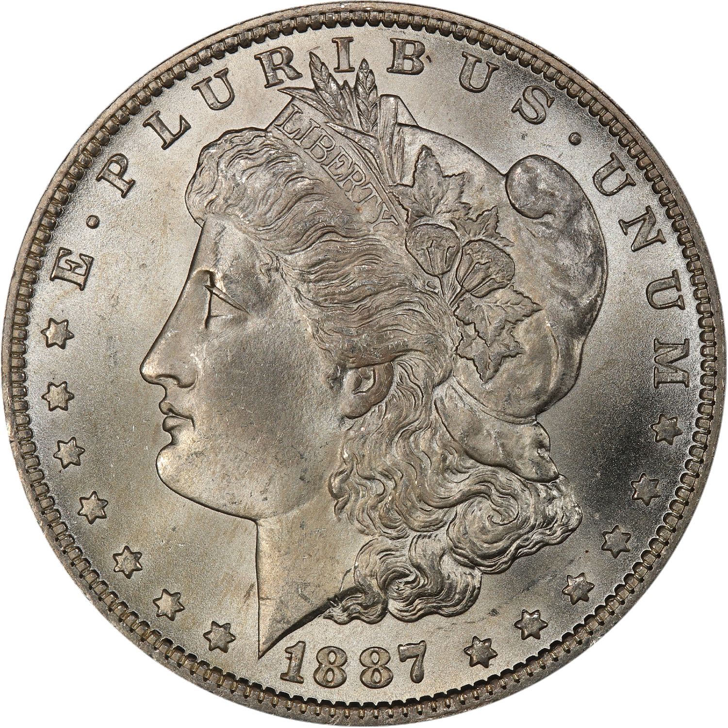 1887 o morgan silver dollar