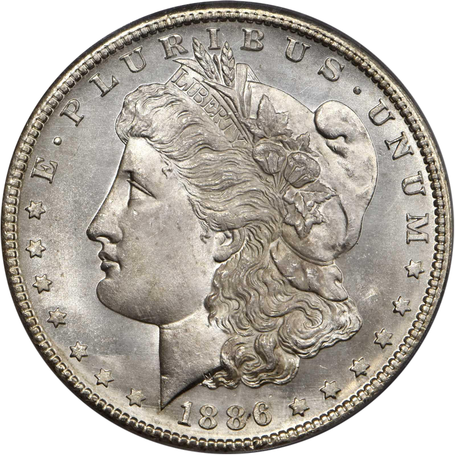1886 s morgan silver dollar