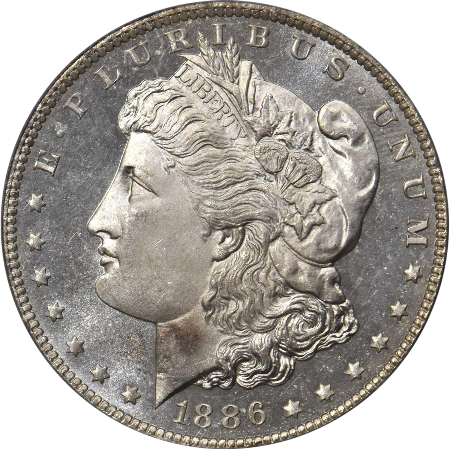 finest known 1886 new orleans morgan silver dollar