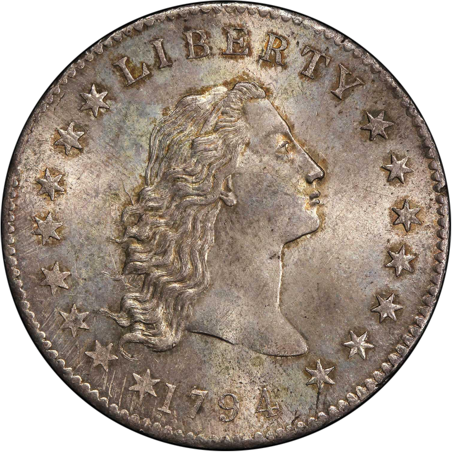 1794 flowing hair dollar