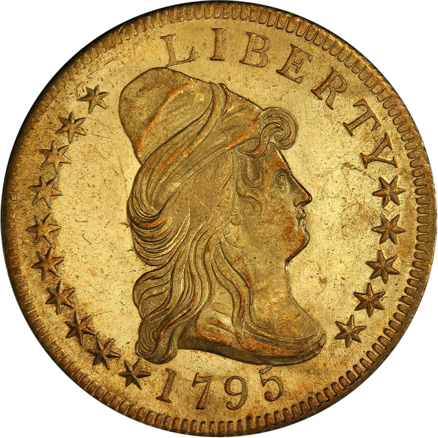 1795 capped bust right eagle 9 leaves