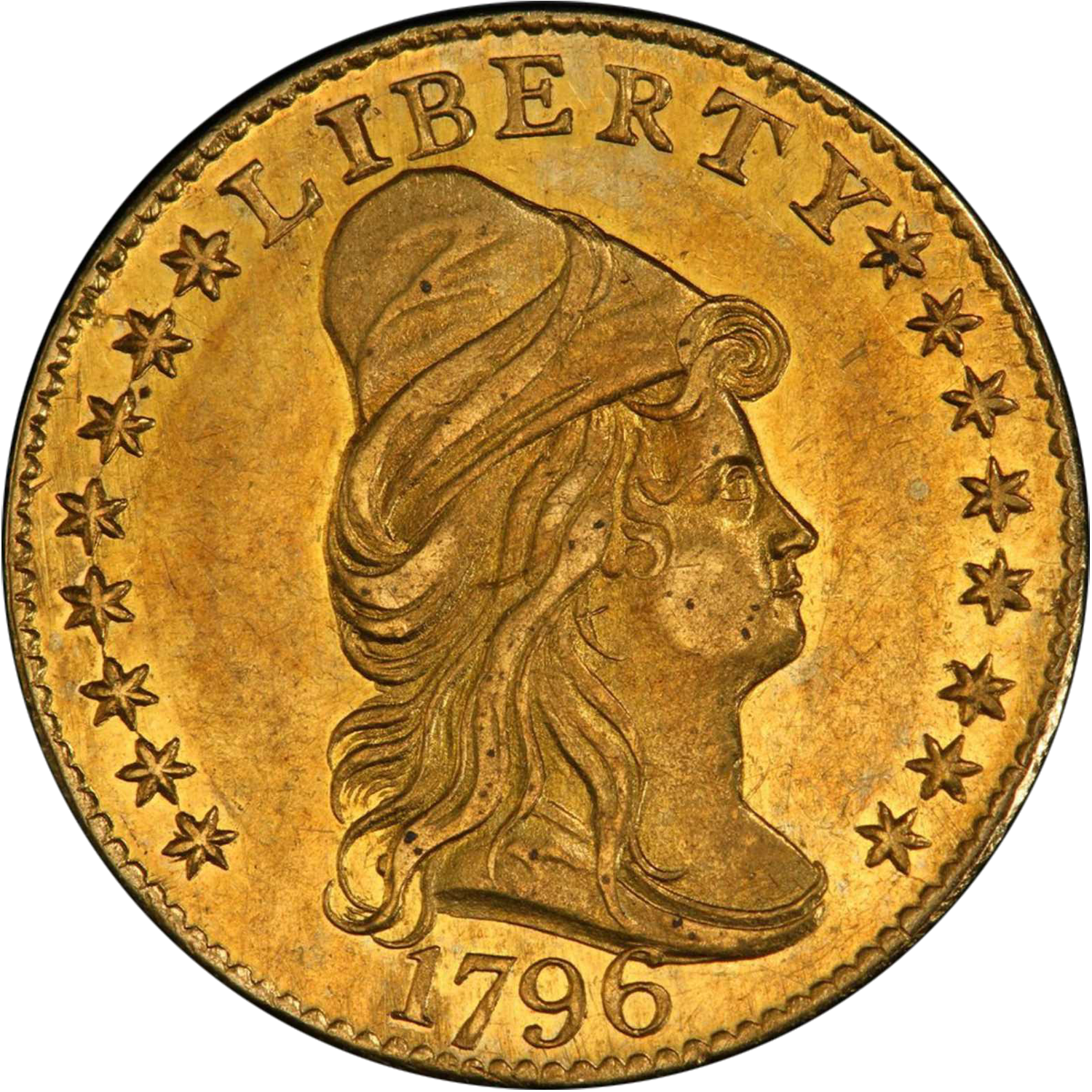 1796 capped bust right $2.50 eagle with stars