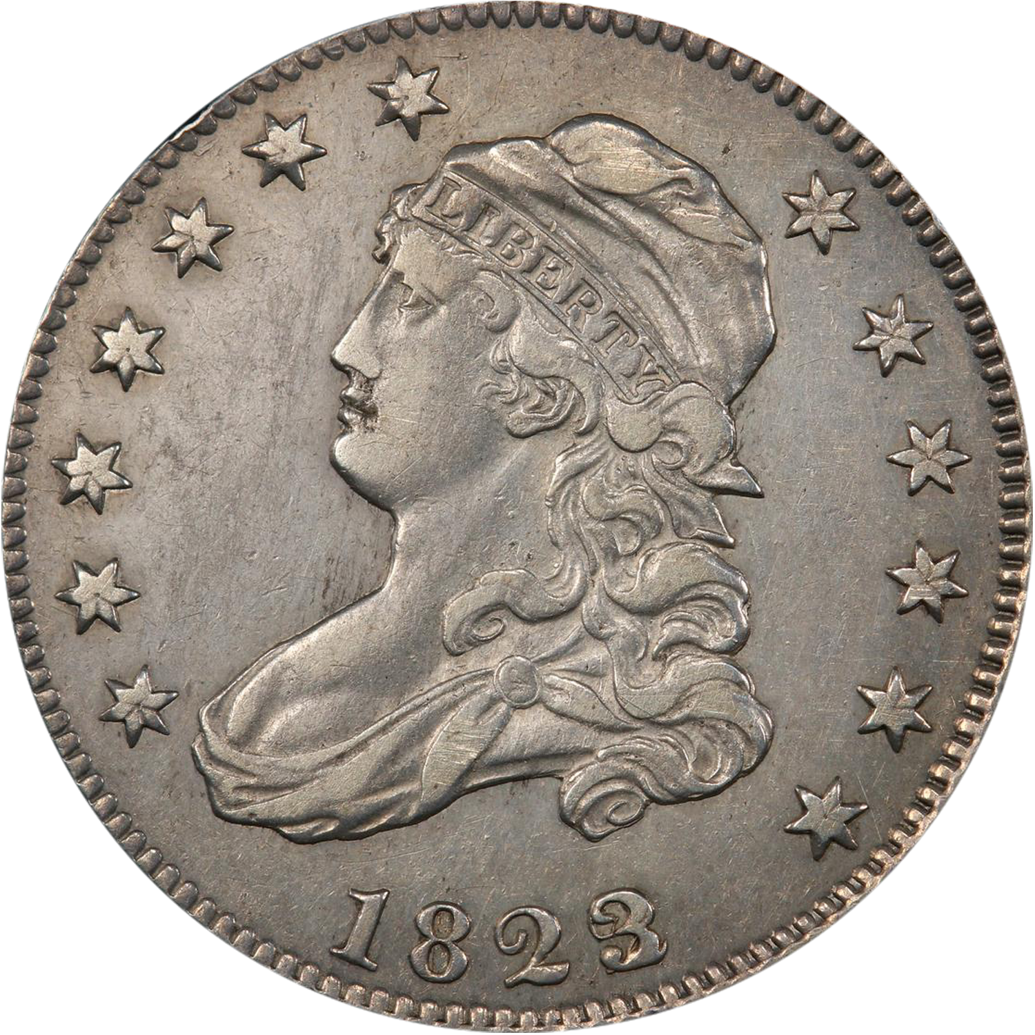 1823/2 overdate capped bust silver quarter price