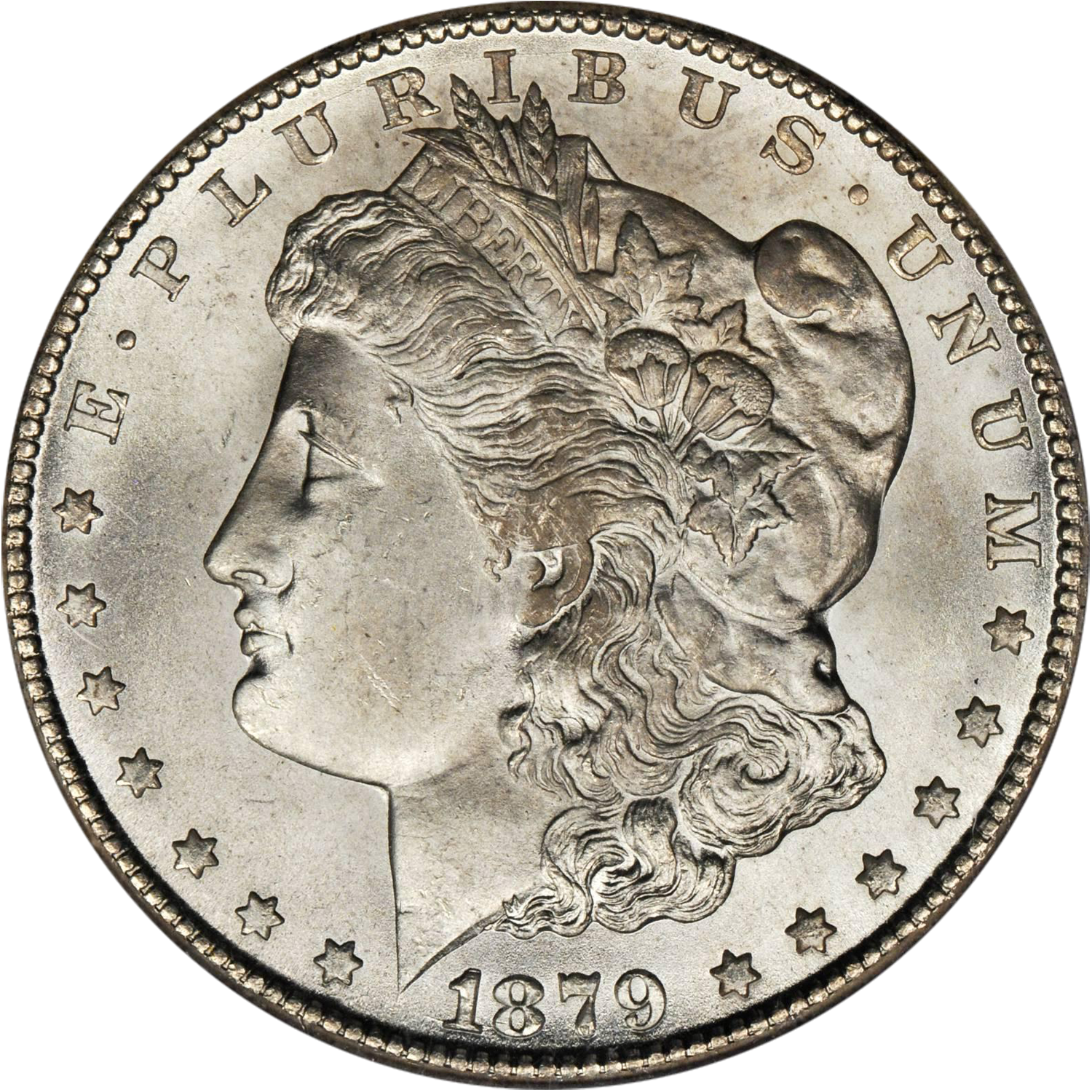1879 cc morgan silver dollar capped die