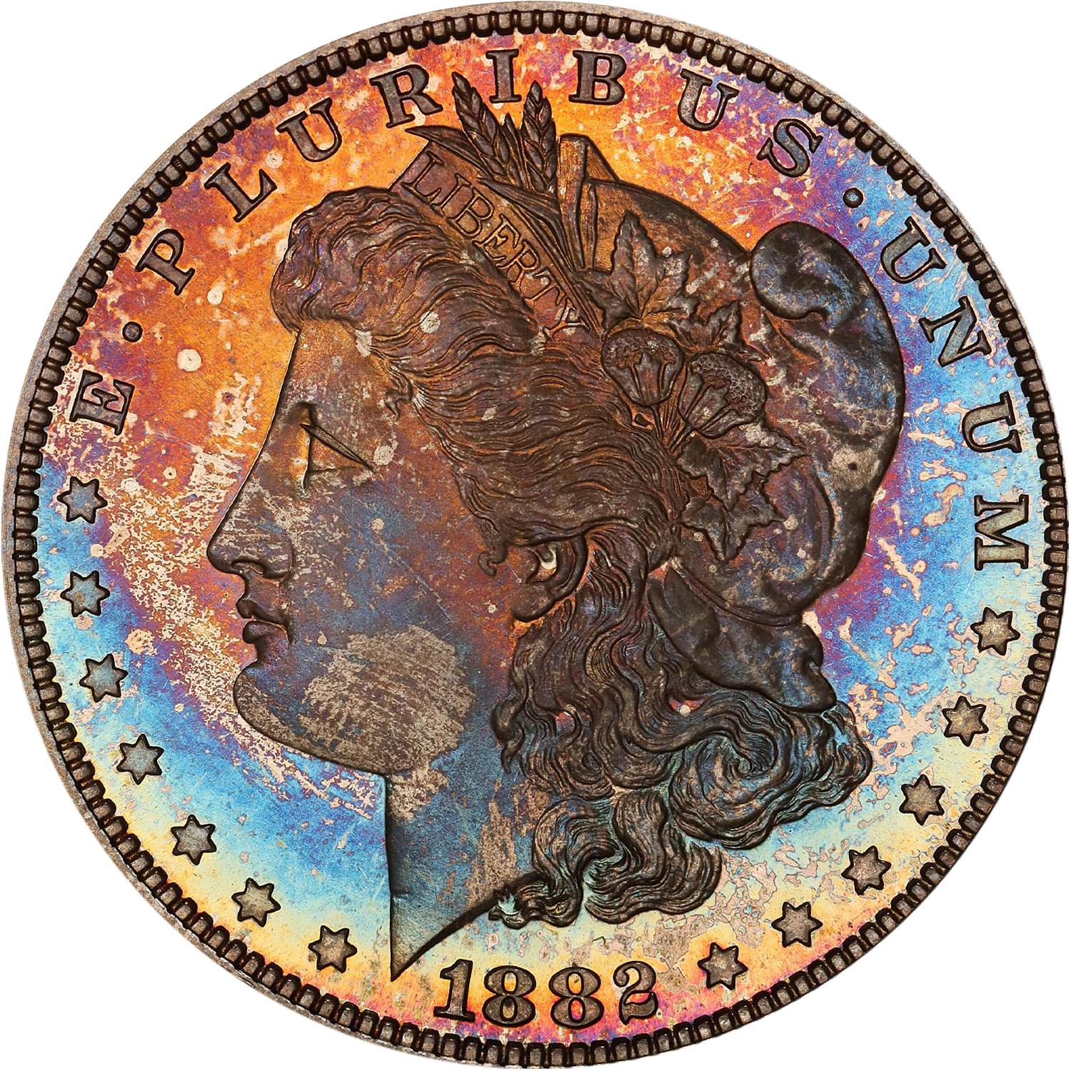 1882 proof morgan silver dollar