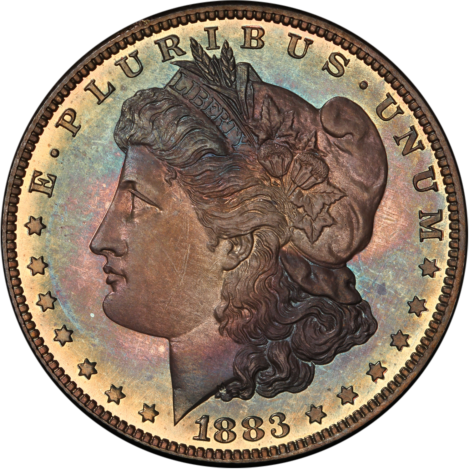 1883 proof morgan silver dollar
