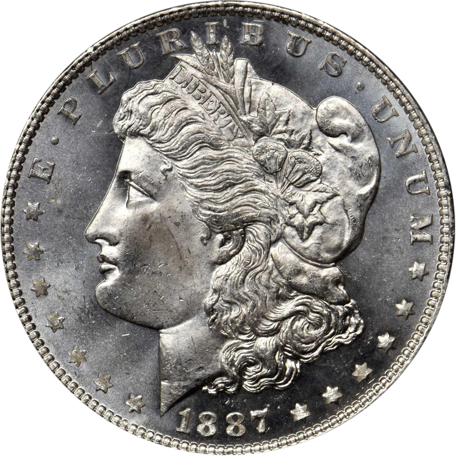 1887/6 overdate philadelphia morgan dollar price guide value