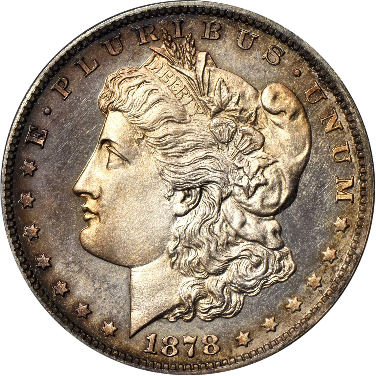 1878 7 tf morgan silver dollar