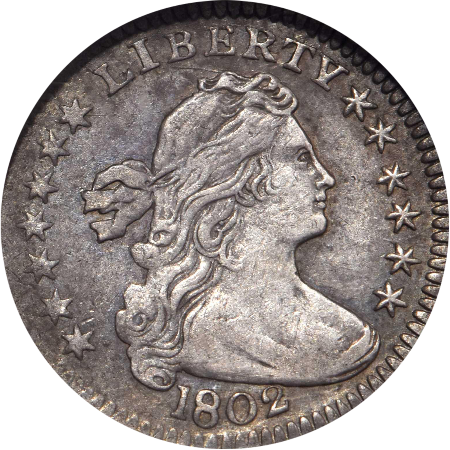 1802 silver draped bust half dime value