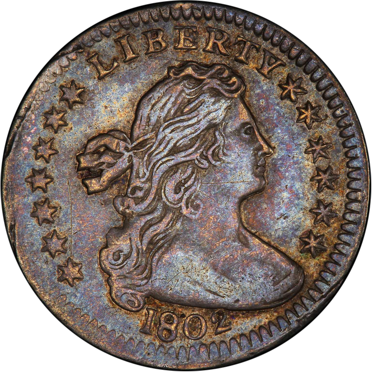 1802 draped bust silver half dime