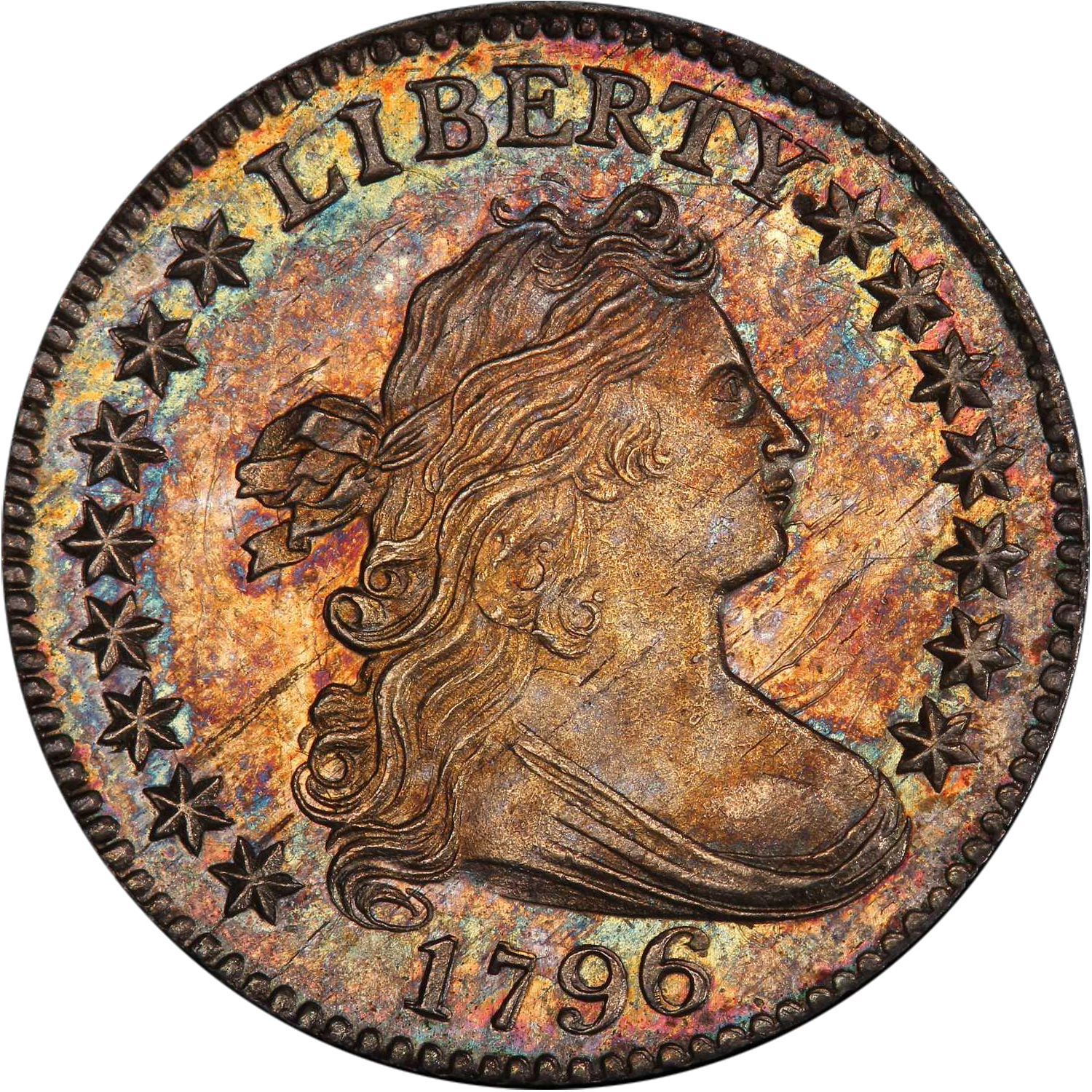 1796 type 1 draped bust dime