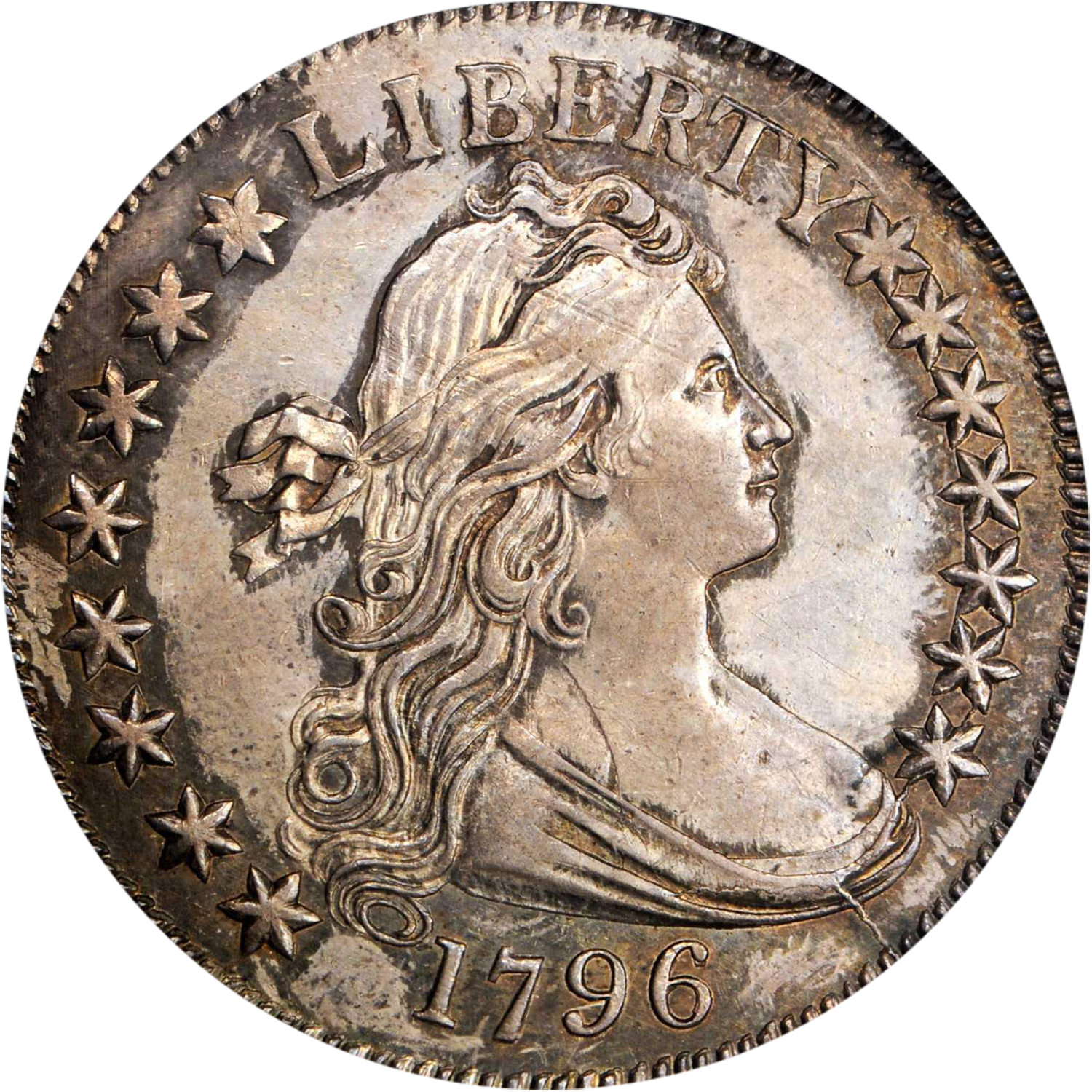 1796 silver half dollar 15-stars