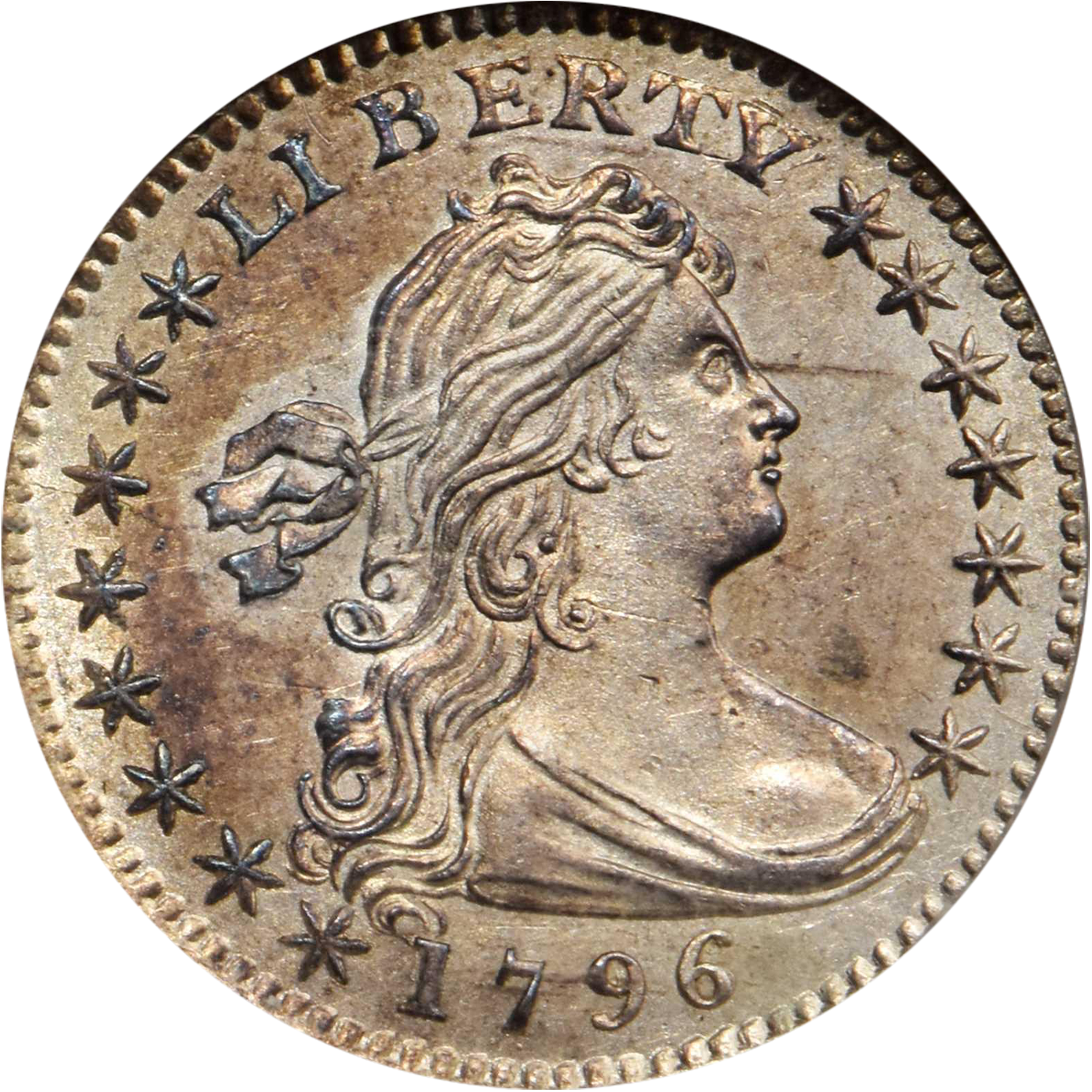 1796 likerty variety draped bust half dime