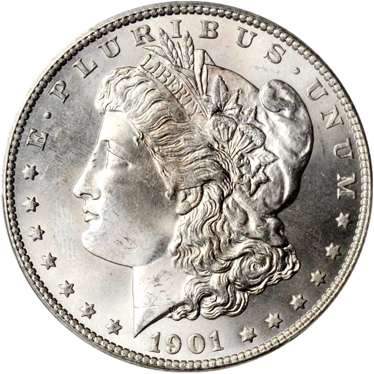 1901 san francisco mint uncirculated morgan silver dollar value