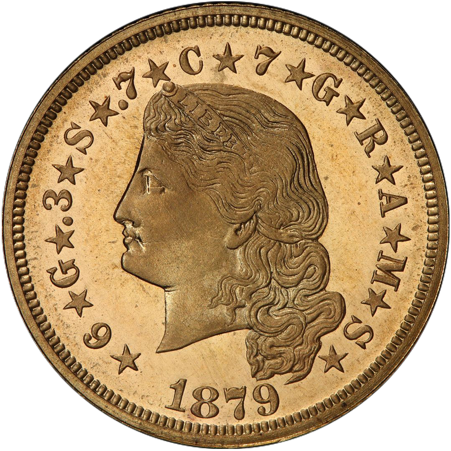1879 four dollar gold stella flowing hair guide value