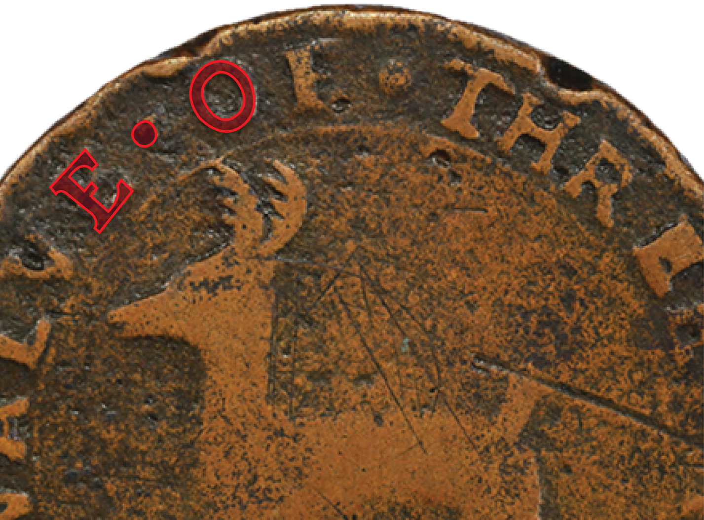 1737 higley copper freidus 1.1-a, w-8190 diagnostic photo reverse