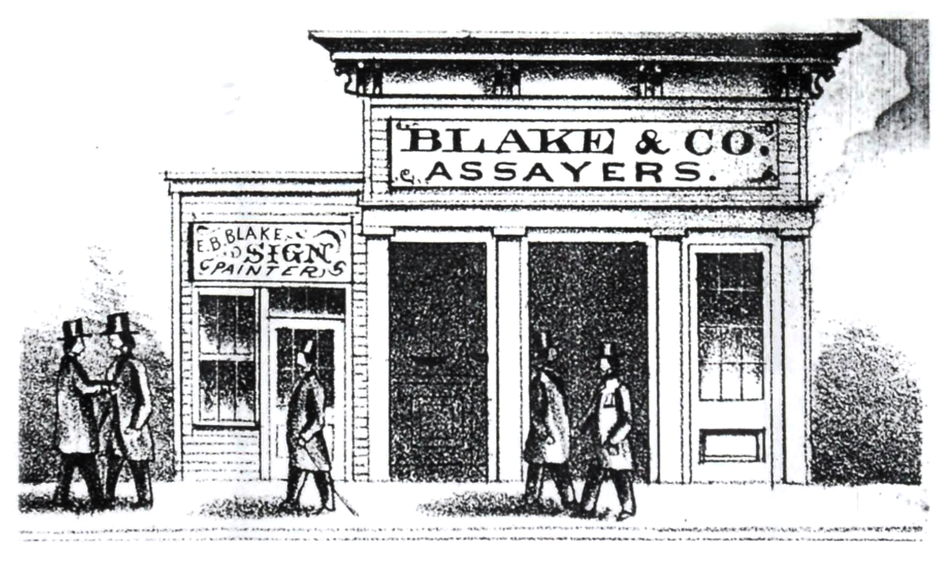blake and company assayers storefront building
