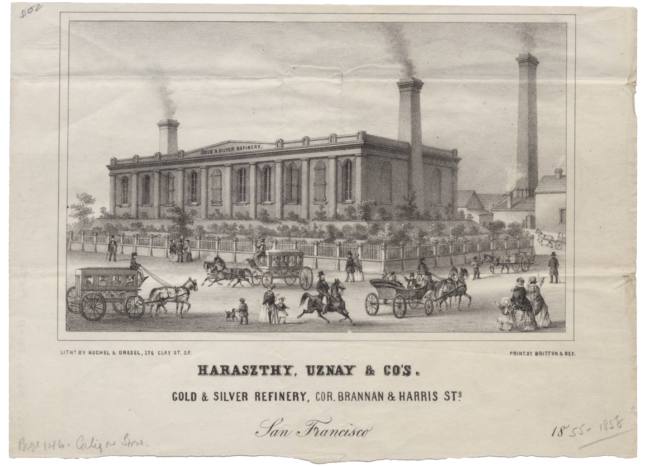 illustration of the haraszthy uznay and company building