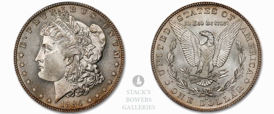 【廃番】​ブルズスター ジャンボ ＆ TRiNiDAD ロペス 含むまとめ売り Stack's Bowers | Ultra-Gem 1884-S Morgan Dollar Rarity Featured in